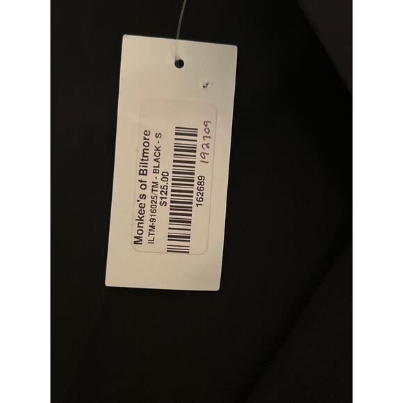 ILTM Women’s Small Black “The Gwyneth” Tuxedo Pants Gold Stripe Ankle Skinny NWT - Picture 10 of 10